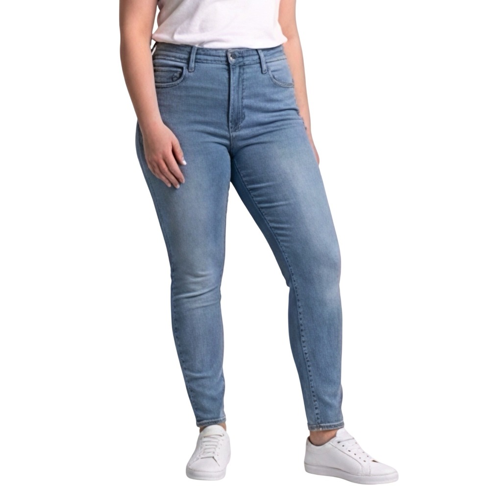 Levis 720 High Rise Super Skinny‎ Jeans Blue Stellar Stretch Womens Size 32